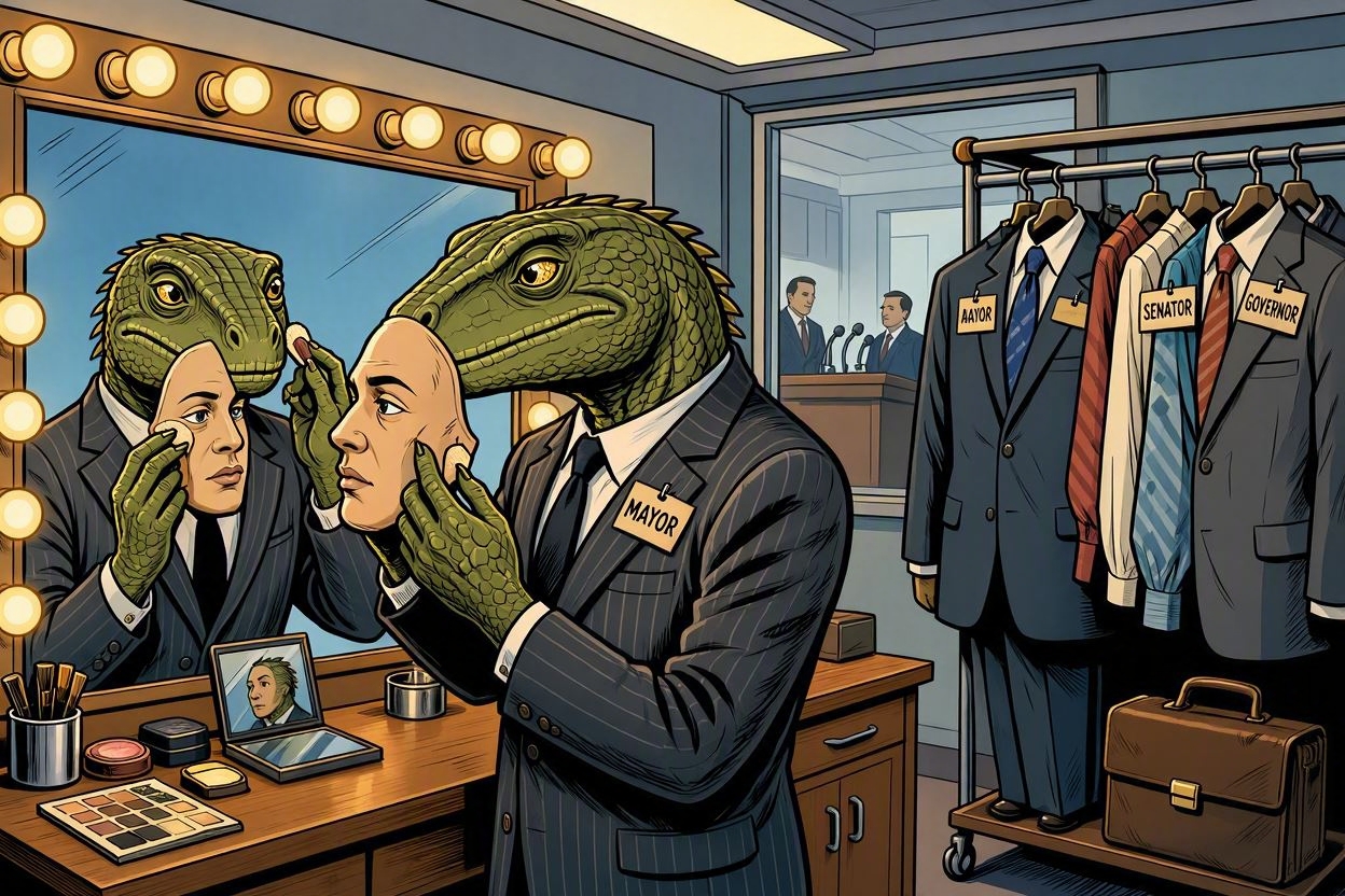 Reptilian politikus csere